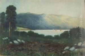 Sailing Boats On The Loch by Hans Jacob Hansen