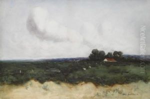 Landscape With Sheep Grazing by Hans Jacob Hansen