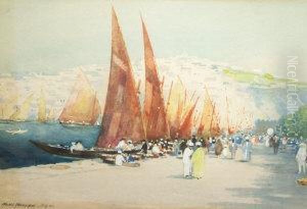 Northafrican Harbour Scene - view 1
