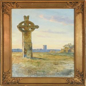 Afternoon At The Cross In Visby, Sweden by Hans Nikolaj Hansen