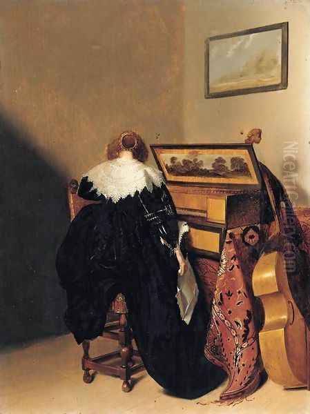 Lady Seated at Virginals - view 1