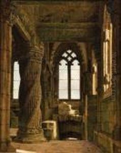 Rosslyn Chapel, Near Edinburgh, South Aisle Of The Chancellooking East