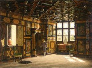 The Oratory Of Frederiksborg Castle by Heinrich Hansen