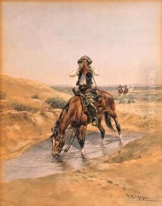 At The Watering Hole by Herman Wendleborg Hansen