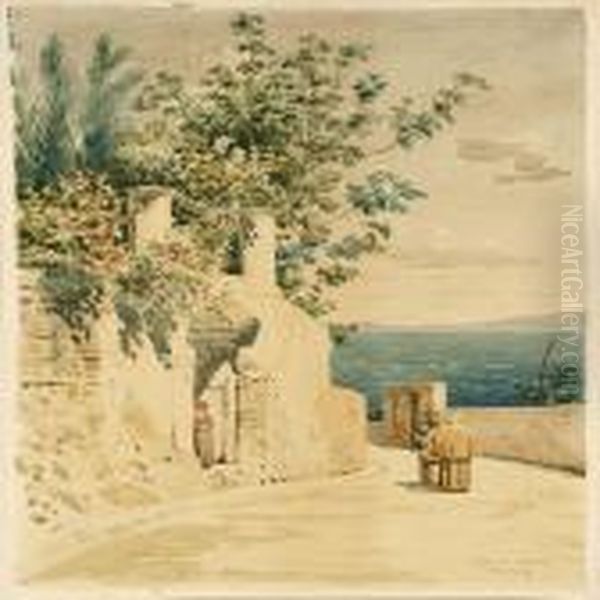 Two Men Having A Conversation - view 1