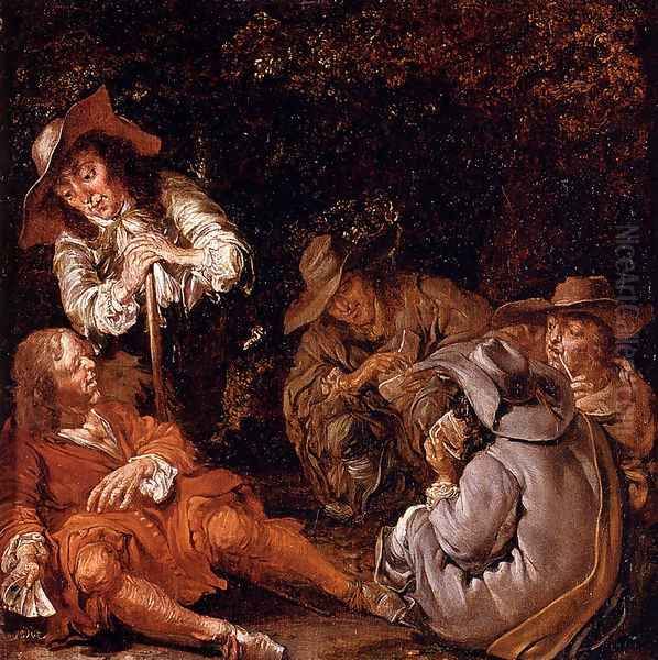 Travelers Resting On A Path - view 1