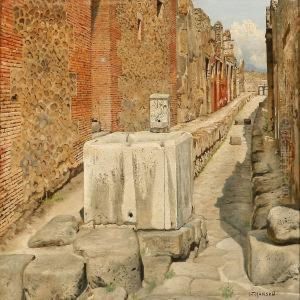 Vicolo Del Gallo, Pompei by Josef Theodor Hansen