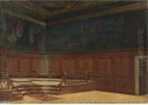 Palazzo Del Doge, Sala Della Bussola, Venezia by Josef Theodor Hansen