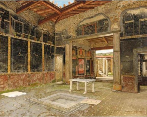 Interior At Pompeii: Casa Di Lucrezio Frontone - view 1