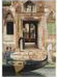 Joseph , Arazzia S.gregorio, 
Venezia Portal, Signed, Inscribed And Dated '87, Oil On Canvas, 65 X 46 
Cm.; 25 1/2 X 18 In