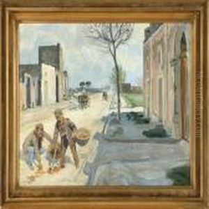 Godningssamlere Pa Landevejen Til Pompeji