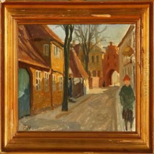 Street Scene, Faaborg by Peter Marius Hansen