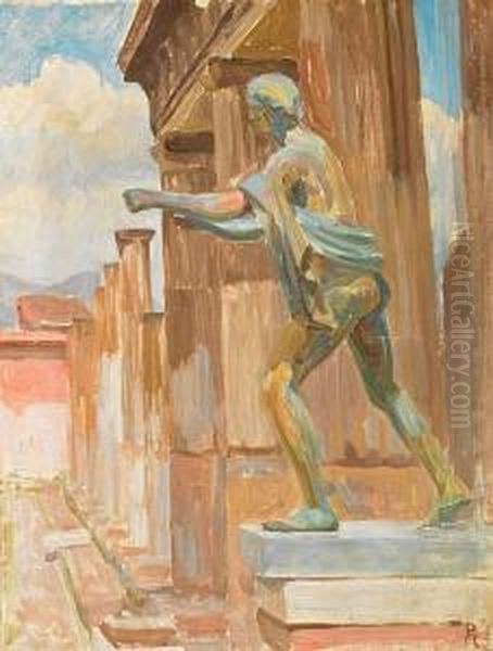 Scene With A Statue - view 1