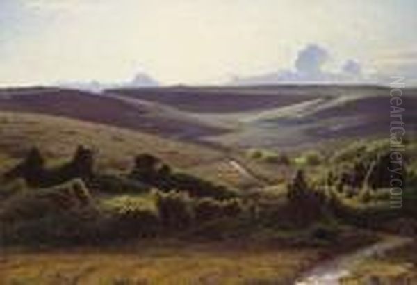 On The Moors At Dusk - view 1
