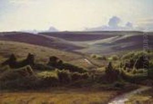 On The Moors At Dusk by Sigvard Hansen