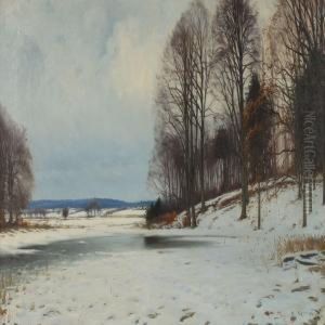 Wintry Landscape by Sigvard Hansen
