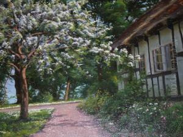 A Cottage Garden In Springtime - view 1