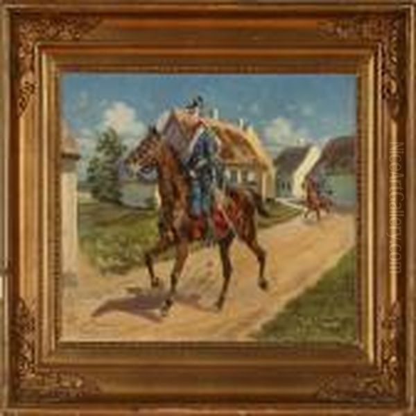 Two Dragoons Onhorseback - view 1