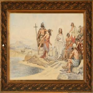 Jesus Preaches by Karl Frederik Hansen-Reistrup