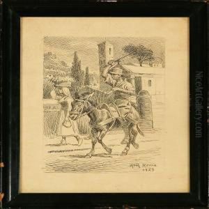 A Man On A Donkey A Man On A Donkey