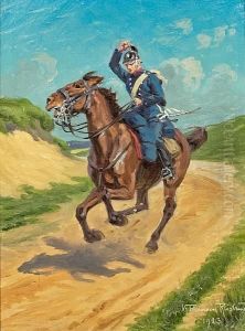 A Dragoon At Horseback