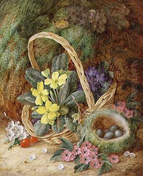 Still Life with Primroses and a Bird's Nest - view 1