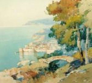 Mediterranean Coastal Scene by Aleksei Vasilievich Hanzen