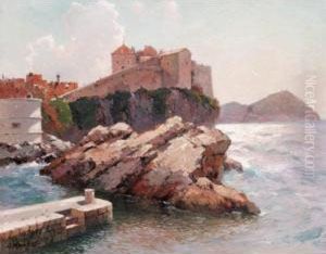 View Of Dubrovnik by Aleksei Vasilievich Hanzen