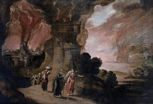 Lot and His Daughters by Juan De La Corte