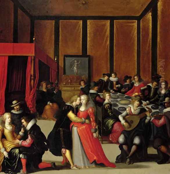 Scene Galante or The Five Senses - view 1