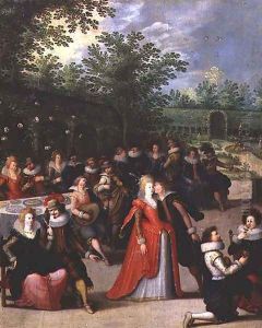 In the Garden of Love, or The Five Senses, 1618 by Louis de Caulery