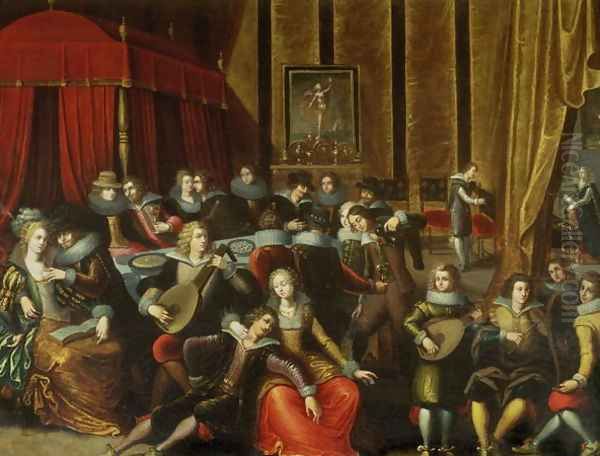 Scene Galante in a Chateau - view 1
