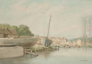 The Boatyard by Martin Hardie