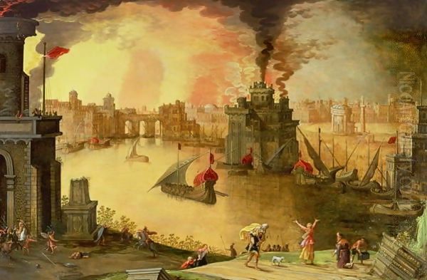 The Burning of Troy - view 1