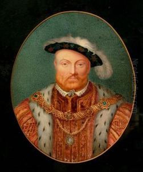 An Oval Portrait Of Henry Viii - view 1
