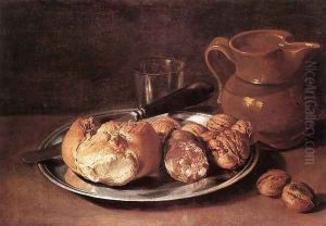 Still-Life 1750s by Giacomo Ceruti (Il Pitocchetto)