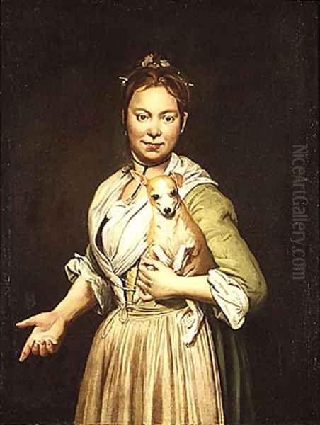 A Woman with a Dog - view 1
