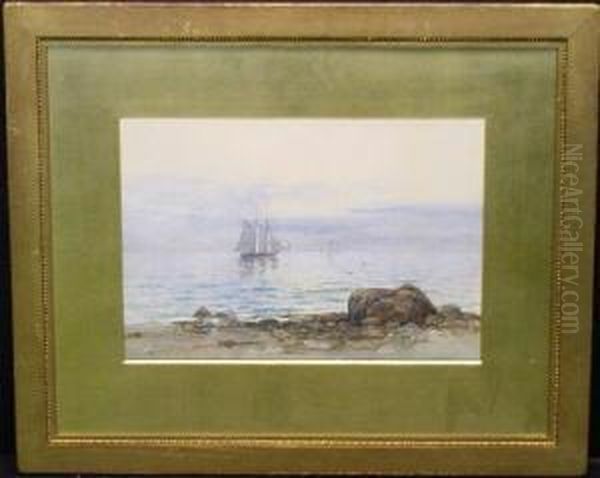 Sailboats Off Shore - view 1