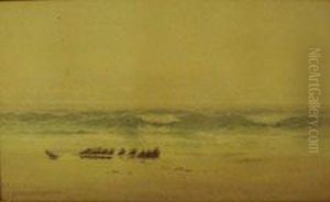A Deserted Shore by Melbourne Havelock Hardwick