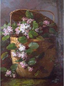 A Basket Of Flowers by Anna Eliza Hardy