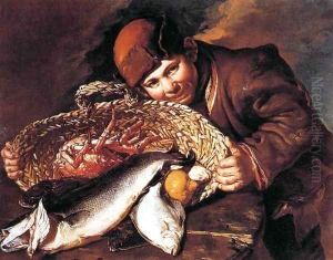 Boy with a Basket of Fish by Giacomo Ceruti (Il Pitocchetto)