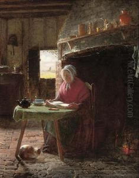 Reading By The Fire - view 1