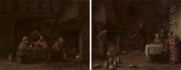Skittle Players; And Card Players - view 1