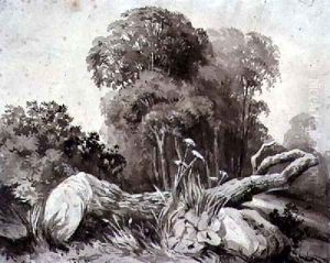 A Felled Tree by Thomas Collier