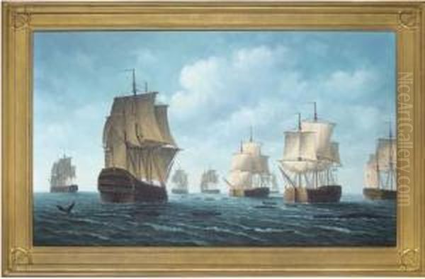 Ships Whaling In The Atlantic - view 1