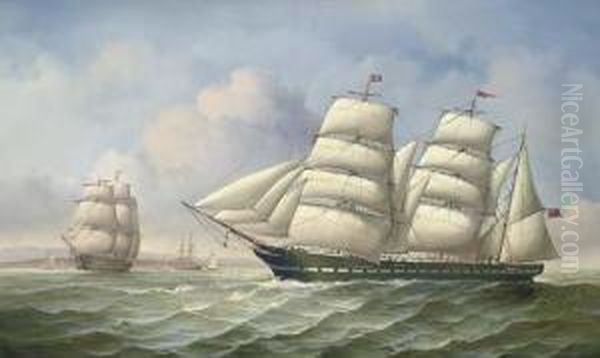 Shipping Vessels By Moonlight - view 1