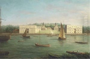 A View Of Greenwich Naval College From Across The Thames