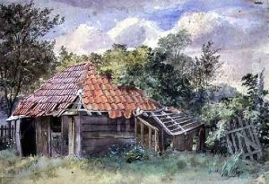 Landscape, with Shed by Thomas Collier