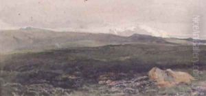 Hills near Loch Awe, Twilight by Thomas Collier