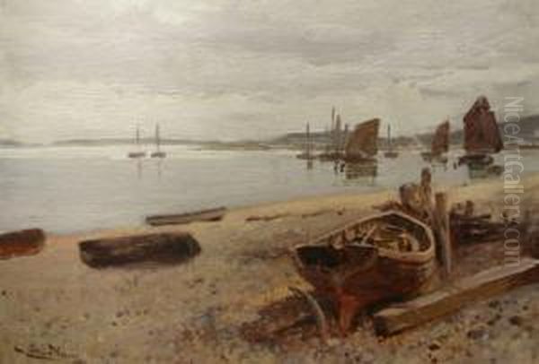 Fishing Boats In An Estuary - view 1